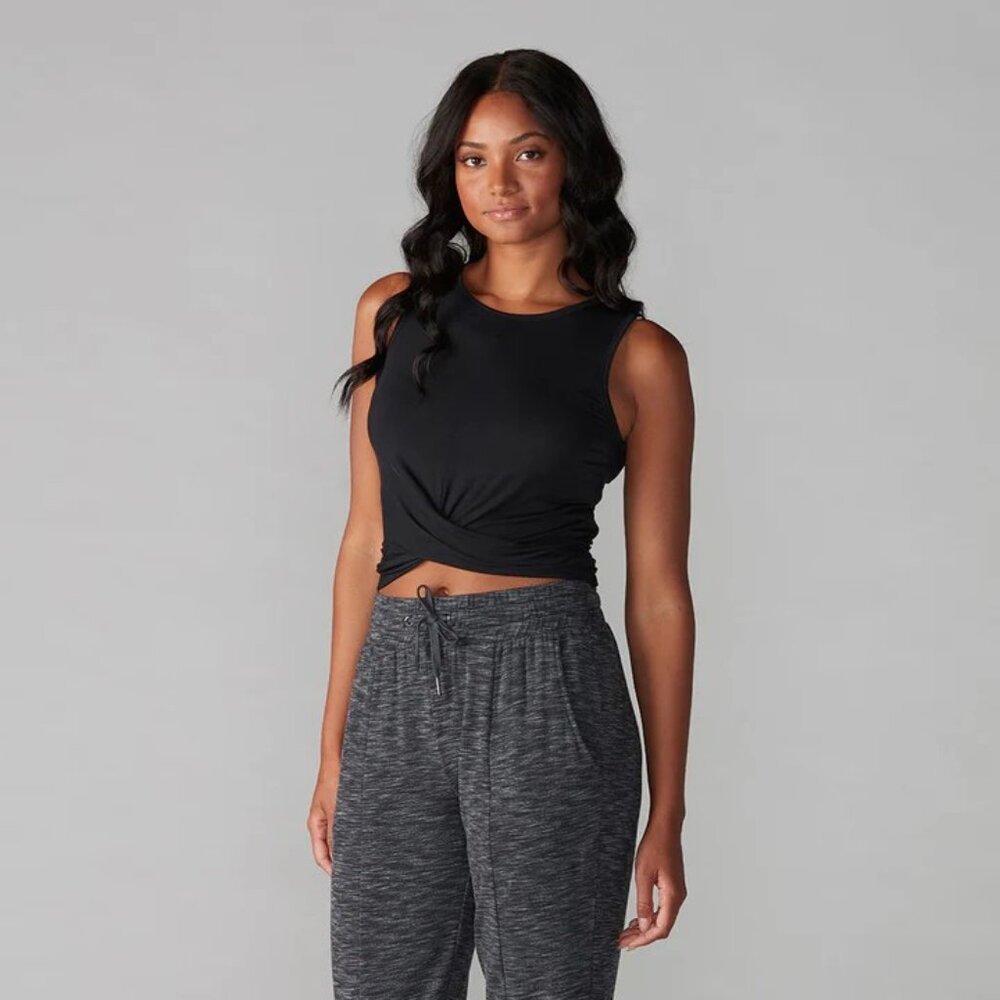 $45 TAVI Twist Tank Ebony